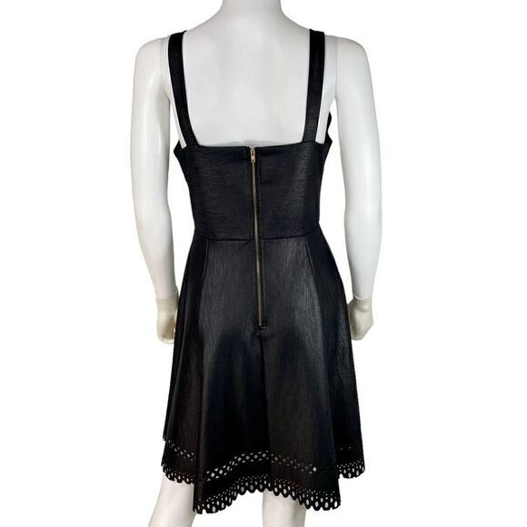 Collective Concepts Metallic Laser Cut Fit and Flare Dress - Picture 4 of 8